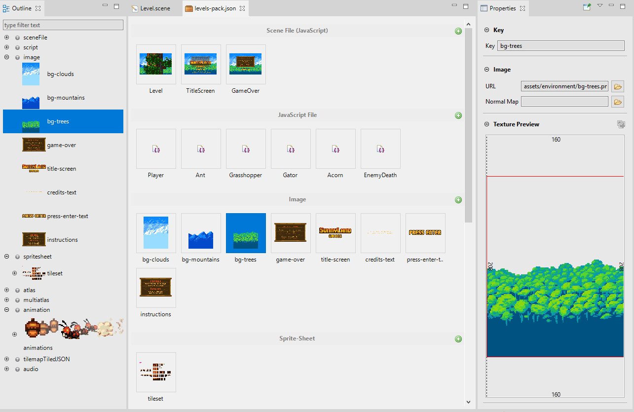 Asset Pack Editor.