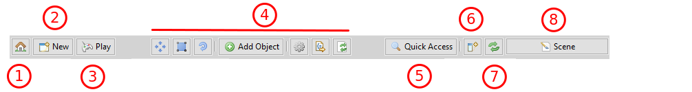 The main toolbar.