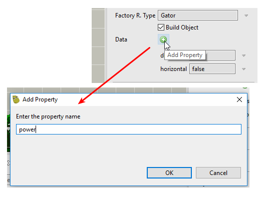 Add data property.