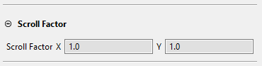 Scroll factor properties.