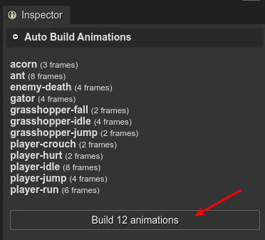 Auto build animations.