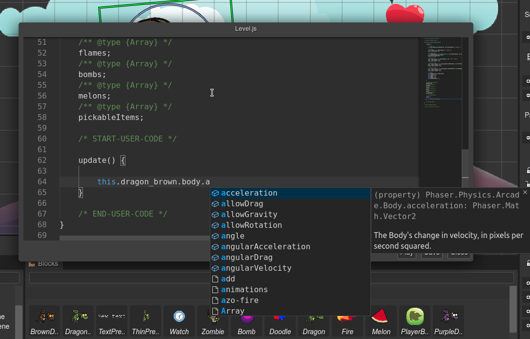 Quick editing of compiled code.