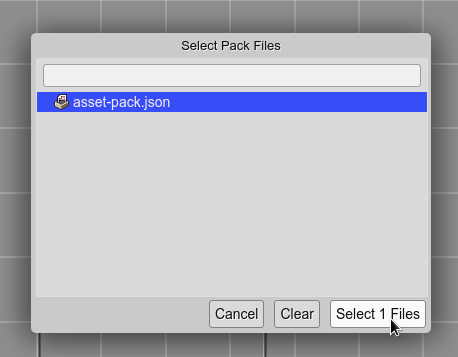 Load asset pack files.