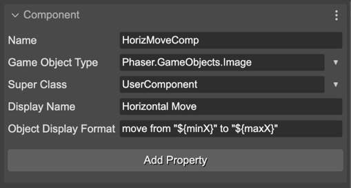 Edit component info.