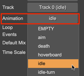 Select the animation.